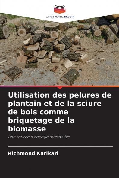Utilisation des pelures de plantain et de la sciure de bois comme briquetage de la biomasse