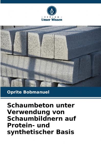 Schaumbeton unter Verwendung von Schaumbildnern auf Protein- und synthetischer Basis