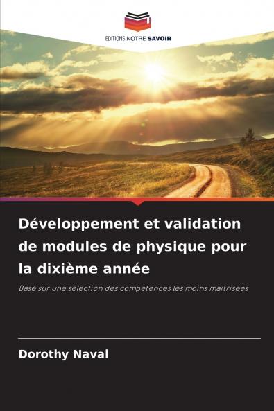 Développement et validation de modules de physique pour la dixième année