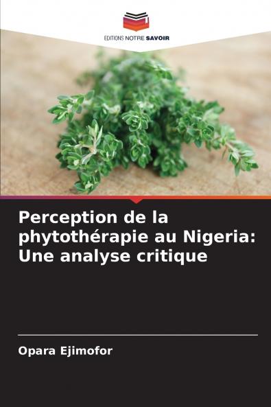Perception de la phytothérapie au Nigeria