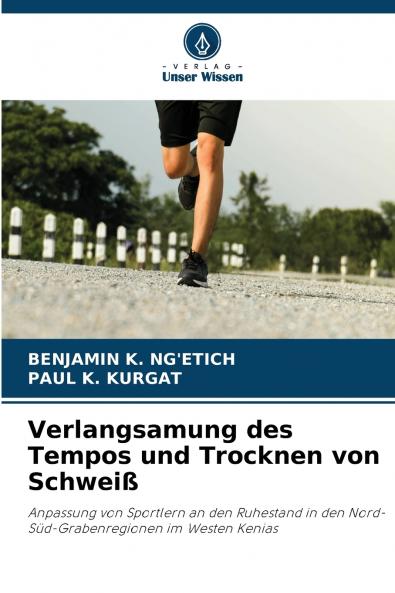 Verlangsamung des Tempos und Trocknen von Schweiß