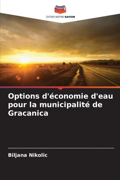 Options d'économie d'eau pour la municipalité de Gracanica