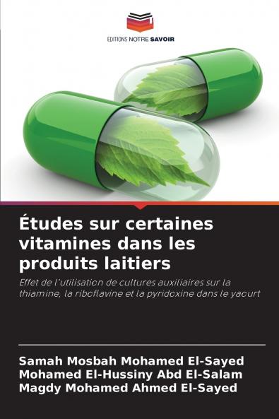 Études sur certaines vitamines dans les produits laitiers