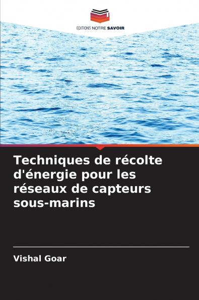 Techniques de récolte d'énergie pour les réseaux de capteurs sous-marins