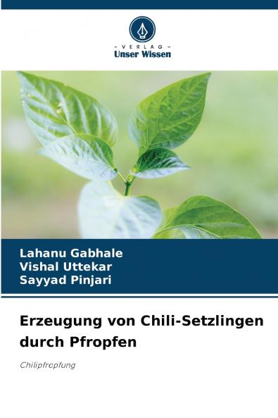 Erzeugung von Chili-Setzlingen durch Pfropfen