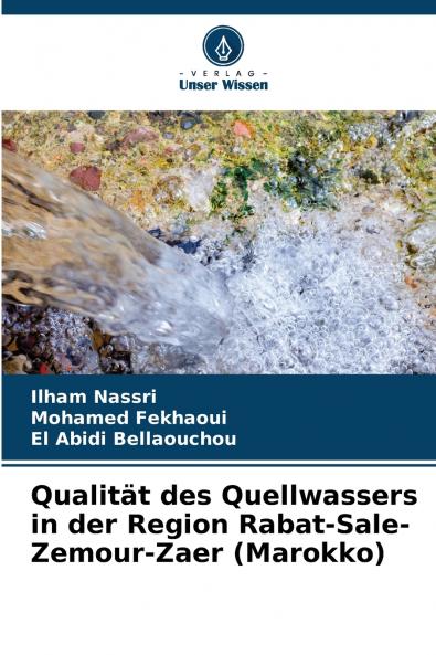 Qualität des Quellwassers in der Region Rabat-Sale-Zemour-Zaer (Marokko)