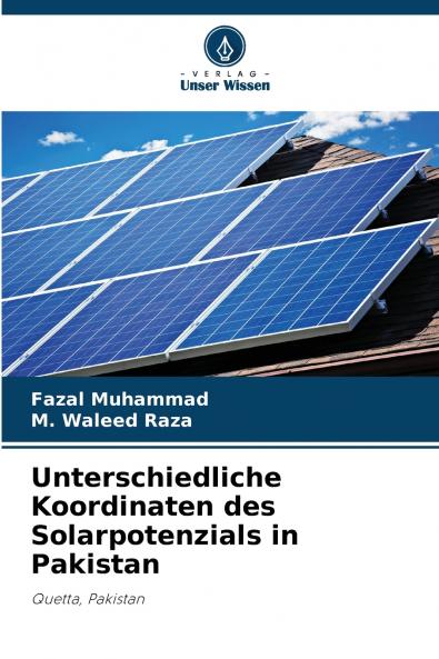 Unterschiedliche Koordinaten des Solarpotenzials in Pakistan