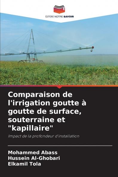 Comparaison de l'irrigation goutte à goutte de surface souterraine et kapillaire