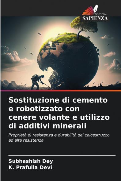 Sostituzione di cemento e robotizzato con cenere volante e utilizzo di additivi minerali