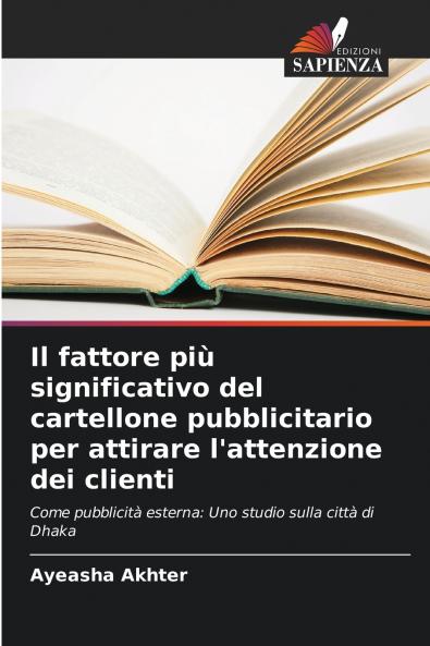 Il fattore più significativo del cartellone pubblicitario per attirare l'attenzione dei clienti