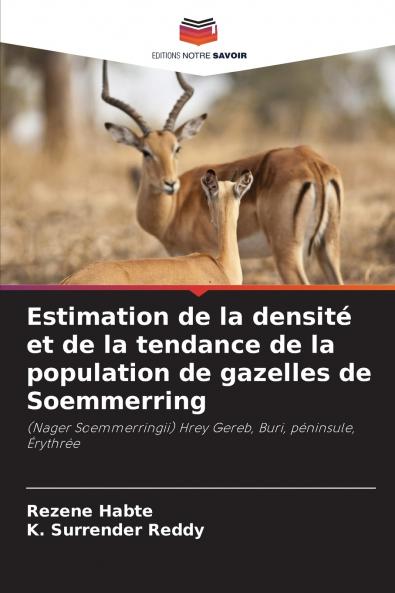 Estimation de la densité et de la tendance de la population de gazelles de Soemmerring