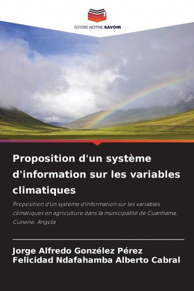 Proposition d'un système d'information sur les variables climatiques