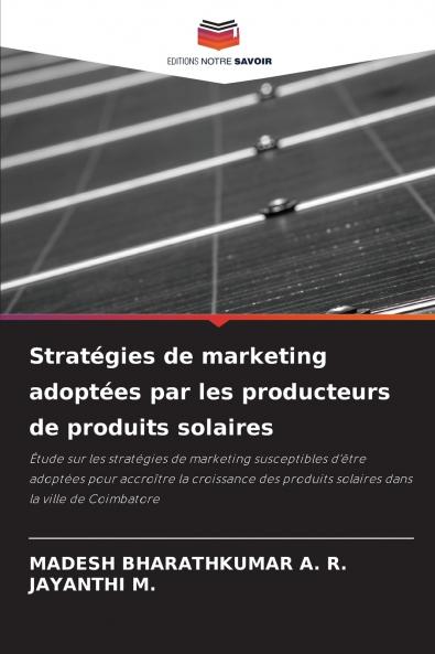 Stratégies de marketing adoptées par les producteurs de produits solaires