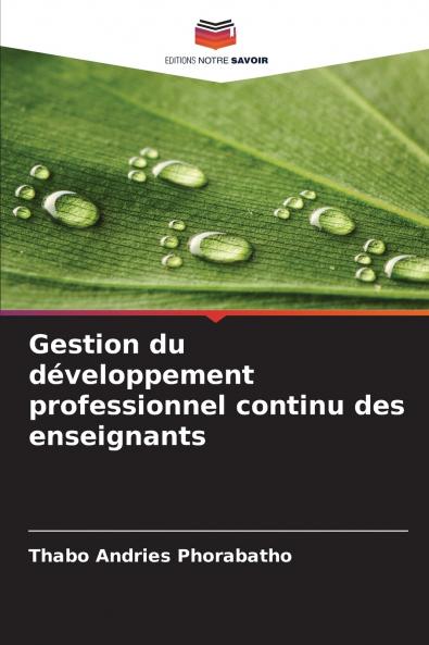 Gestion du développement professionnel continu des enseignants
