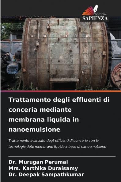 Trattamento degli effluenti di conceria mediante membrana liquida in nanoemulsione