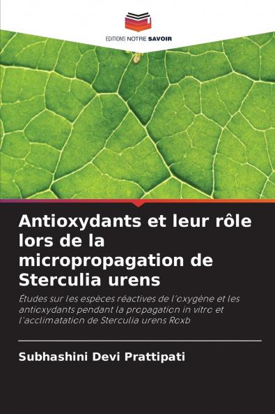 Antioxydants et leur rôle lors de la micropropagation de Sterculia urens