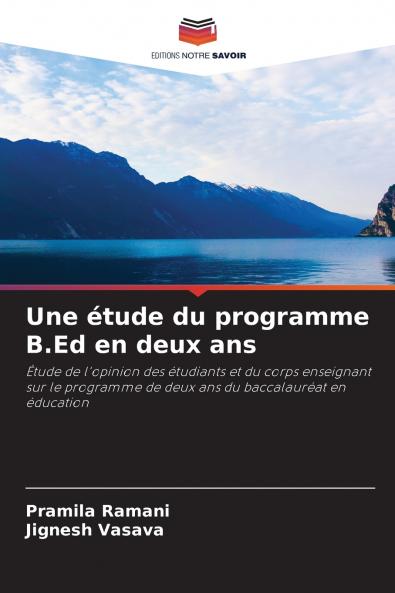 Une étude du programme B.Ed en deux ans