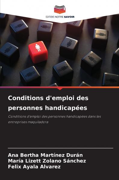 Conditions d'emploi des personnes handicapées