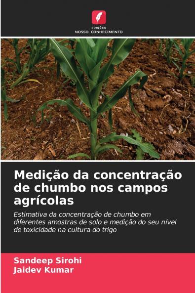 Medição da concentração de chumbo nos campos agrícolas