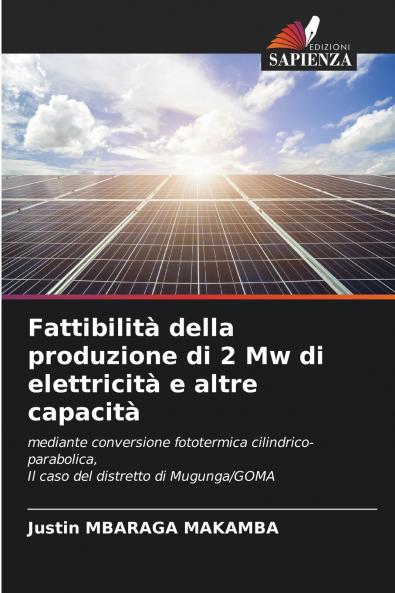 Fattibilità della produzione di 2 Mw di elettricità e altre capacità