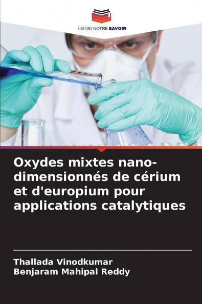 Oxydes mixtes nano-dimensionnés de cérium et d'europium pour applications catalytiques