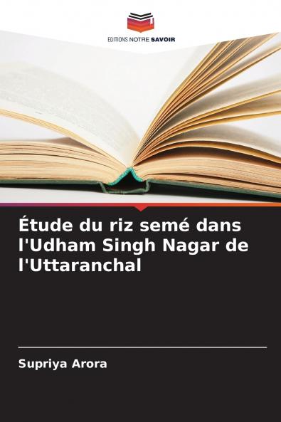 Étude du riz semé dans l'Udham Singh Nagar de l'Uttaranchal