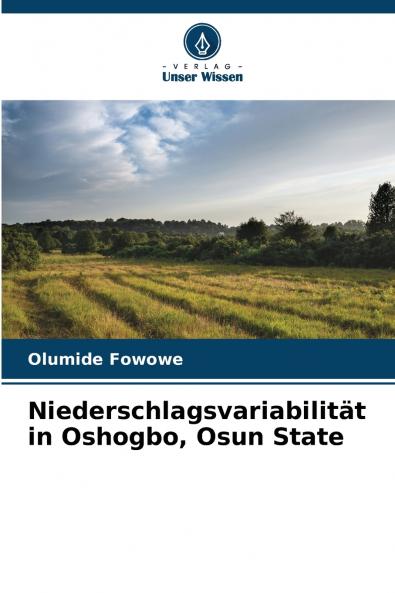 Niederschlagsvariabilität in Oshogbo Osun State