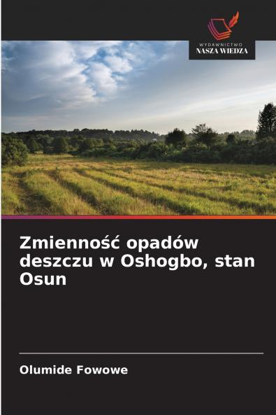 Zmienność opadów deszczu w Oshogbo stan Osun