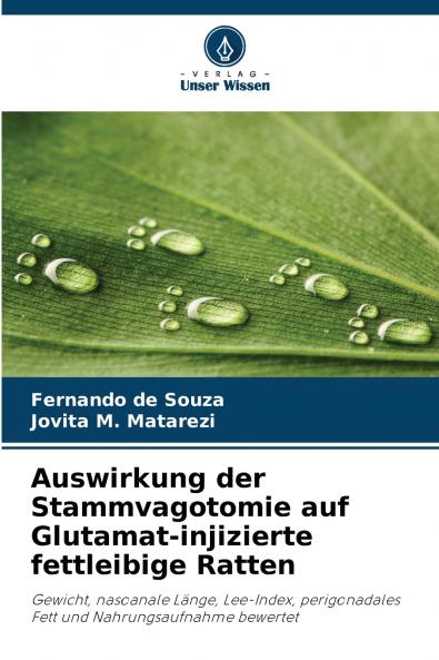Auswirkung der Stammvagotomie auf Glutamat-injizierte fettleibige Ratten
