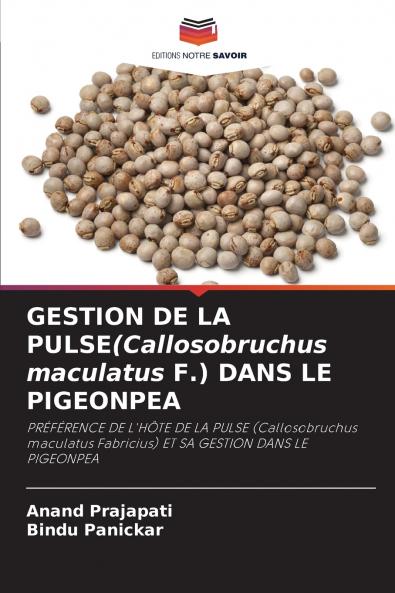 GESTION DE LA PULSE(Callosobruchus maculatus F.) DANS LE PIGEONPEA