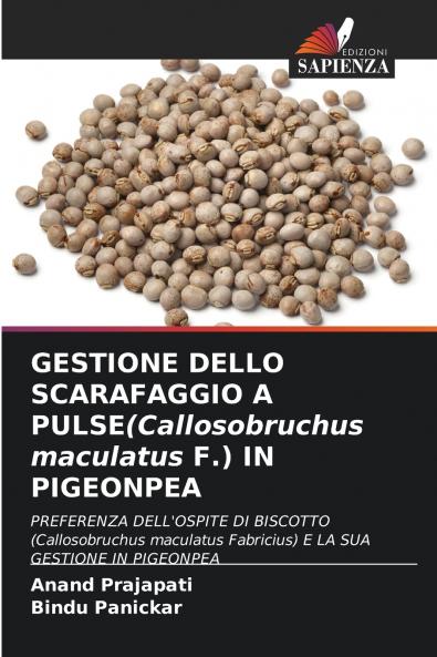 GESTIONE DELLO SCARAFAGGIO A PULSE(Callosobruchus maculatus F.) IN PIGEONPEA