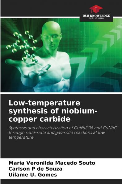 Low-temperature synthesis of niobium-copper carbide