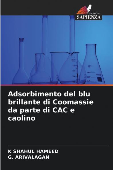 Adsorbimento del blu brillante di Coomassie da parte di CAC e caolino
