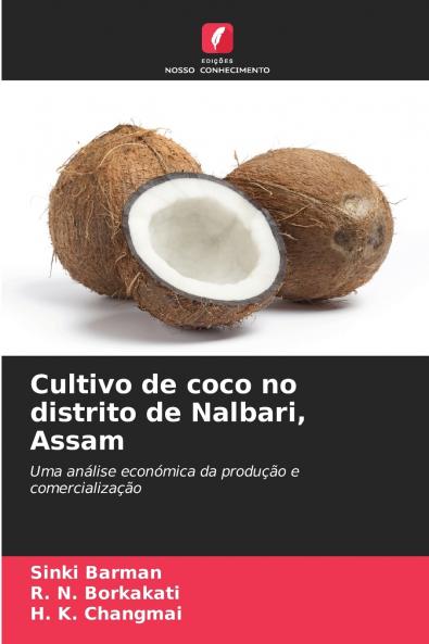 Cultivo de coco no distrito de Nalbari Assam