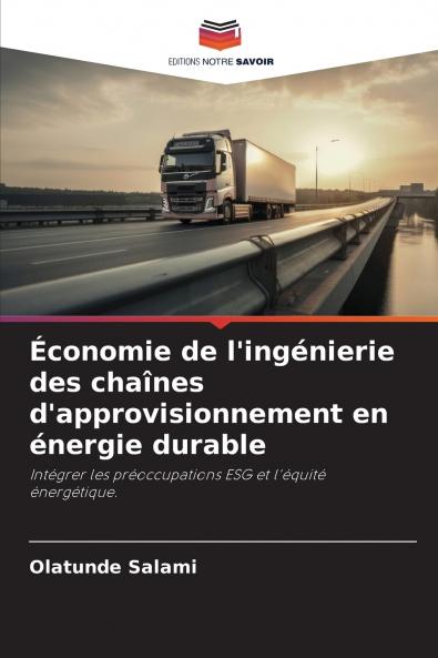 Économie de l'ingénierie des chaînes d'approvisionnement en énergie durable