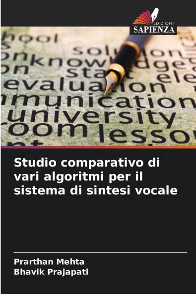 Studio comparativo di vari algoritmi per il sistema di sintesi vocale