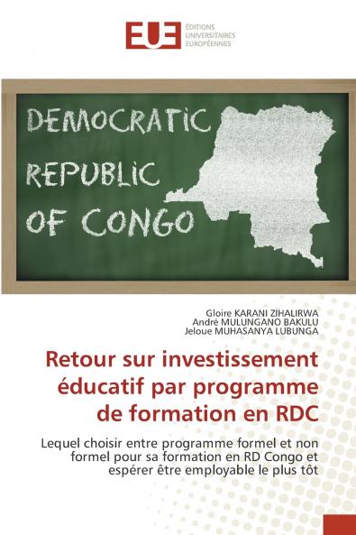 Retour sur investissement éducatif par programme de formation en RDC