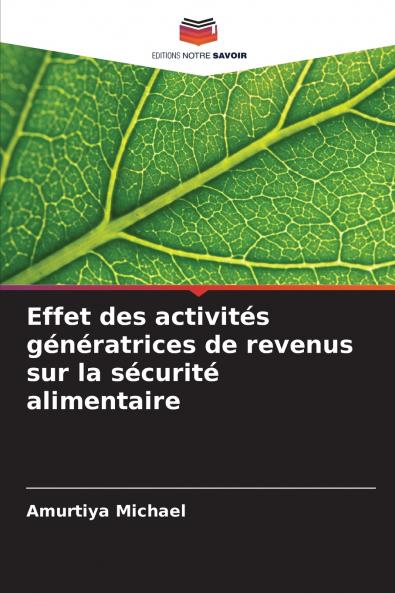 Effet des activités génératrices de revenus sur la sécurité alimentaire