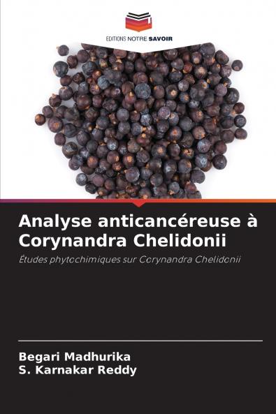 Analyse anticancéreuse à Corynandra Chelidonii