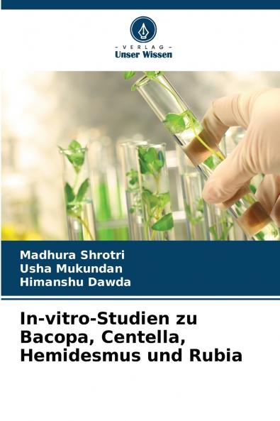 In-vitro-Studien zu Bacopa Centella Hemidesmus und Rubia
