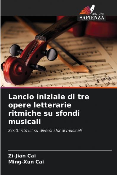 Lancio iniziale di tre opere letterarie ritmiche su sfondi musicali