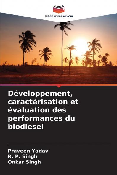Développement caractérisation et évaluation des performances du biodiesel