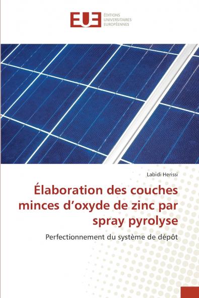 Élaboration des couches minces d'oxyde de zinc par spray pyrolyse