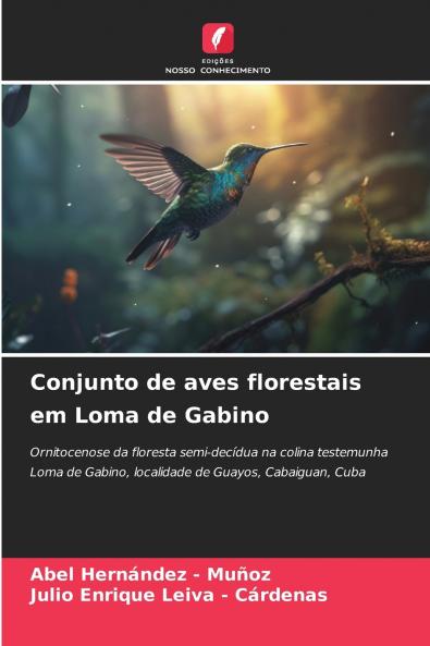 Conjunto de aves florestais em Loma de Gabino