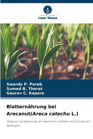 Blatternährung bei Arecanut(Areca catechu L.)