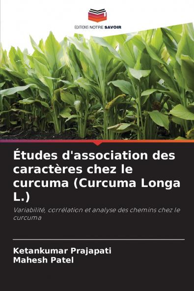 Études d'association des caractères chez le curcuma (Curcuma Longa L.)