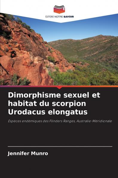 Dimorphisme sexuel et habitat du scorpion Urodacus elongatus