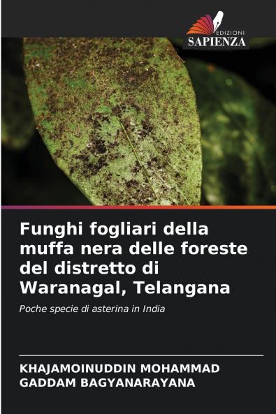 Funghi fogliari della muffa nera delle foreste del distretto di Waranagal Telangana