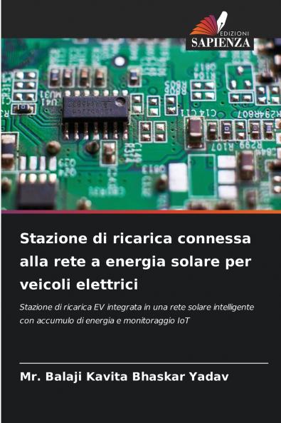 Stazione di ricarica connessa alla rete a energia solare per veicoli elettrici