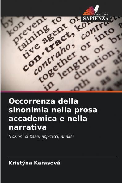 Occorrenza della sinonimia nella prosa accademica e nella narrativa
